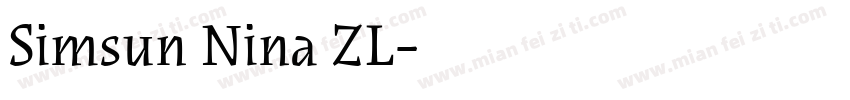 Simsun Nina ZL字体转换